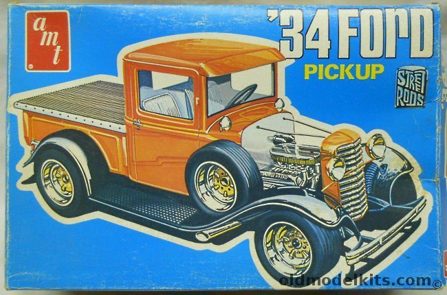 AMT 1/25 1934 Ford Pickup Stock Or Custom Rod, T145 plastic model kit